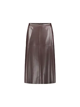 BETTY BARCLAY | Midi falda de efecto cuero | 